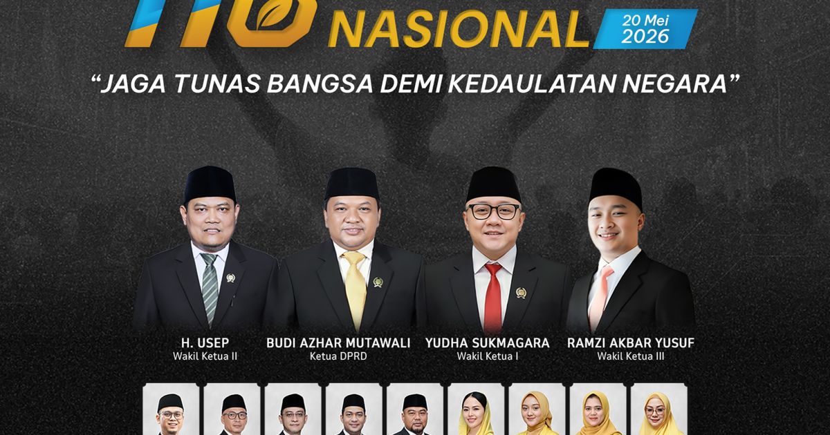 DPRD Kabupaten Sukabumi Mengucapkan Selamat Harkitnas ke-118 Tahun 2026